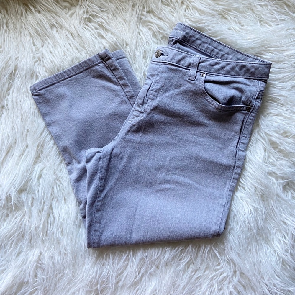 Michael Kors stone gray skinny ankle jeans 12 - Picture 2 of 4